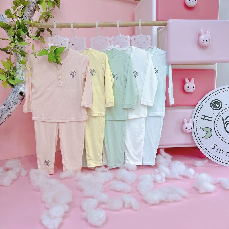 Bộ dài tay HRNEE vải gỗ sồi thông hơi