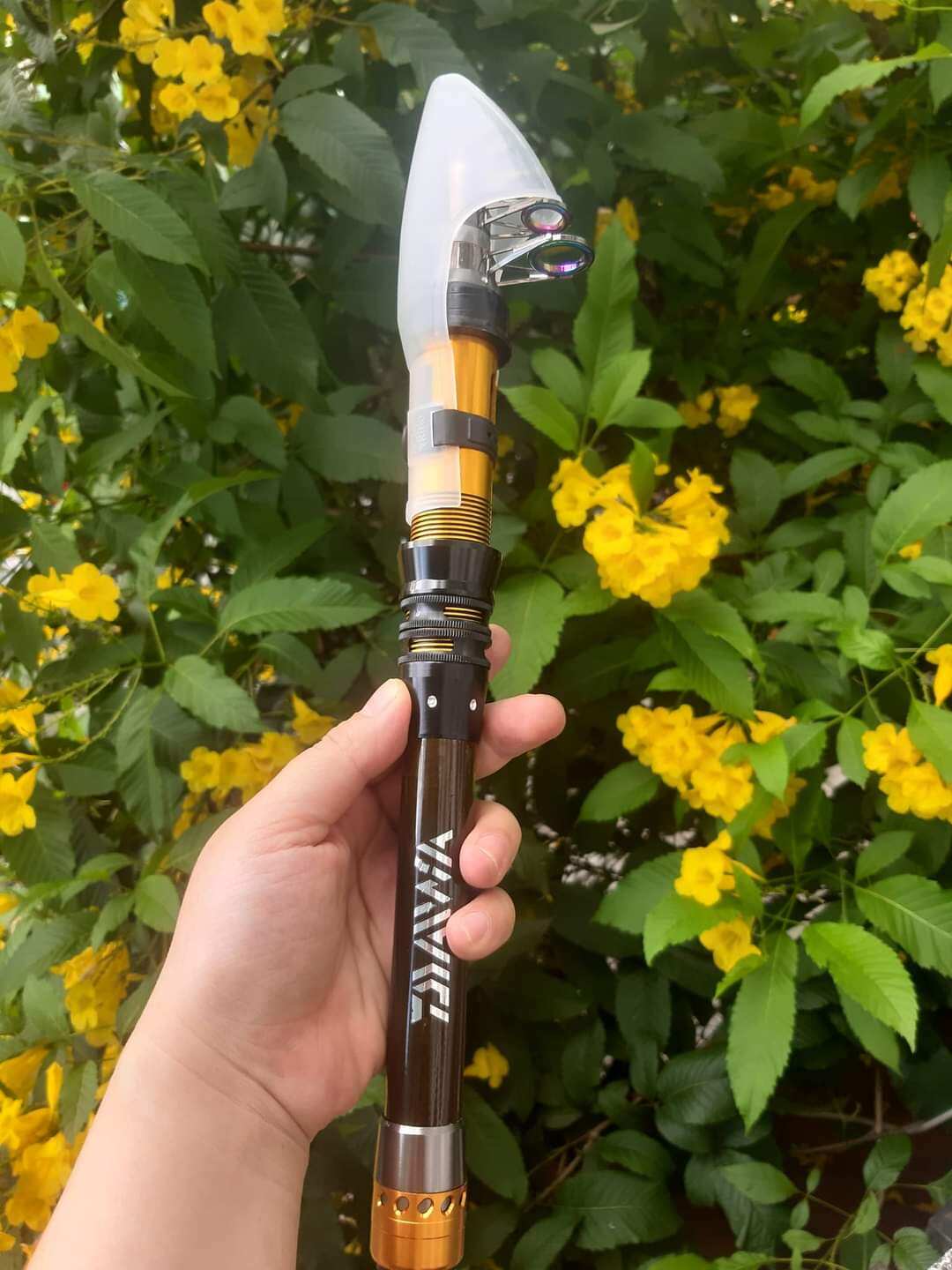 Cần câu rút daiwa bỏ cốp xe, ba lô cao cấp thu gọn 40cm