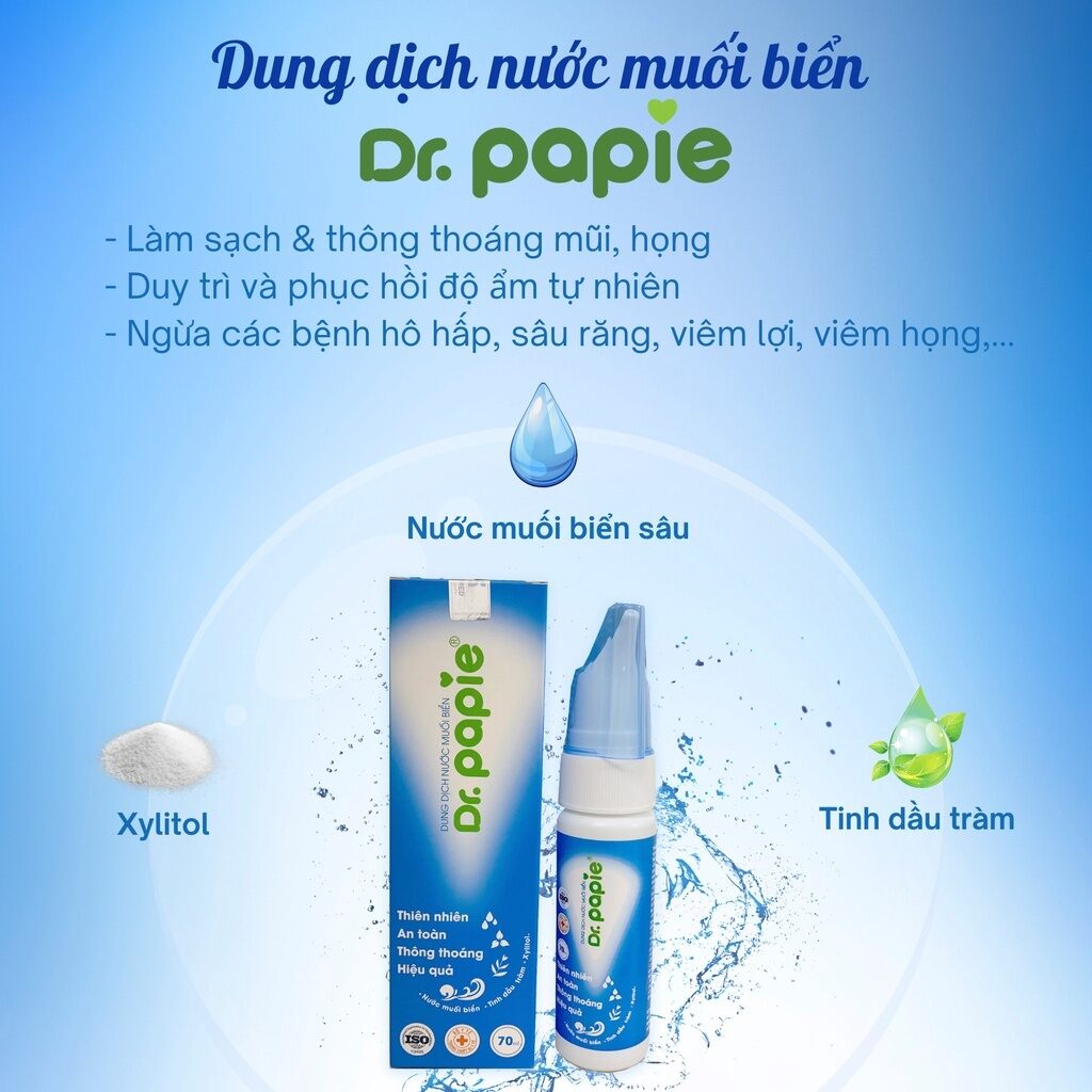 Gạc Rơ Lưỡi Tottee. Hộp 30 gói (tặng 1 chai xịt muối biển Dr.Papie)