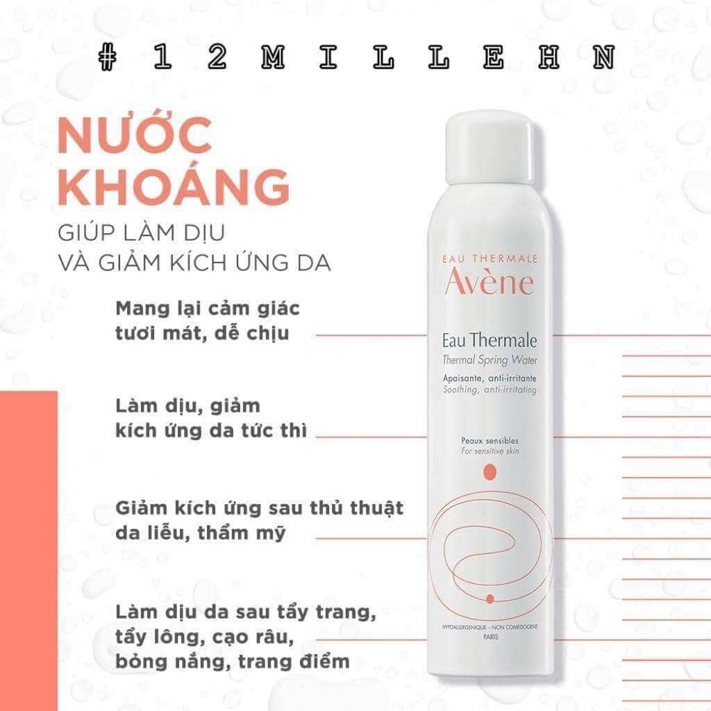 Xịt Khoáng Avene Giúp Cấp Ẩm,Làm Dịu Da