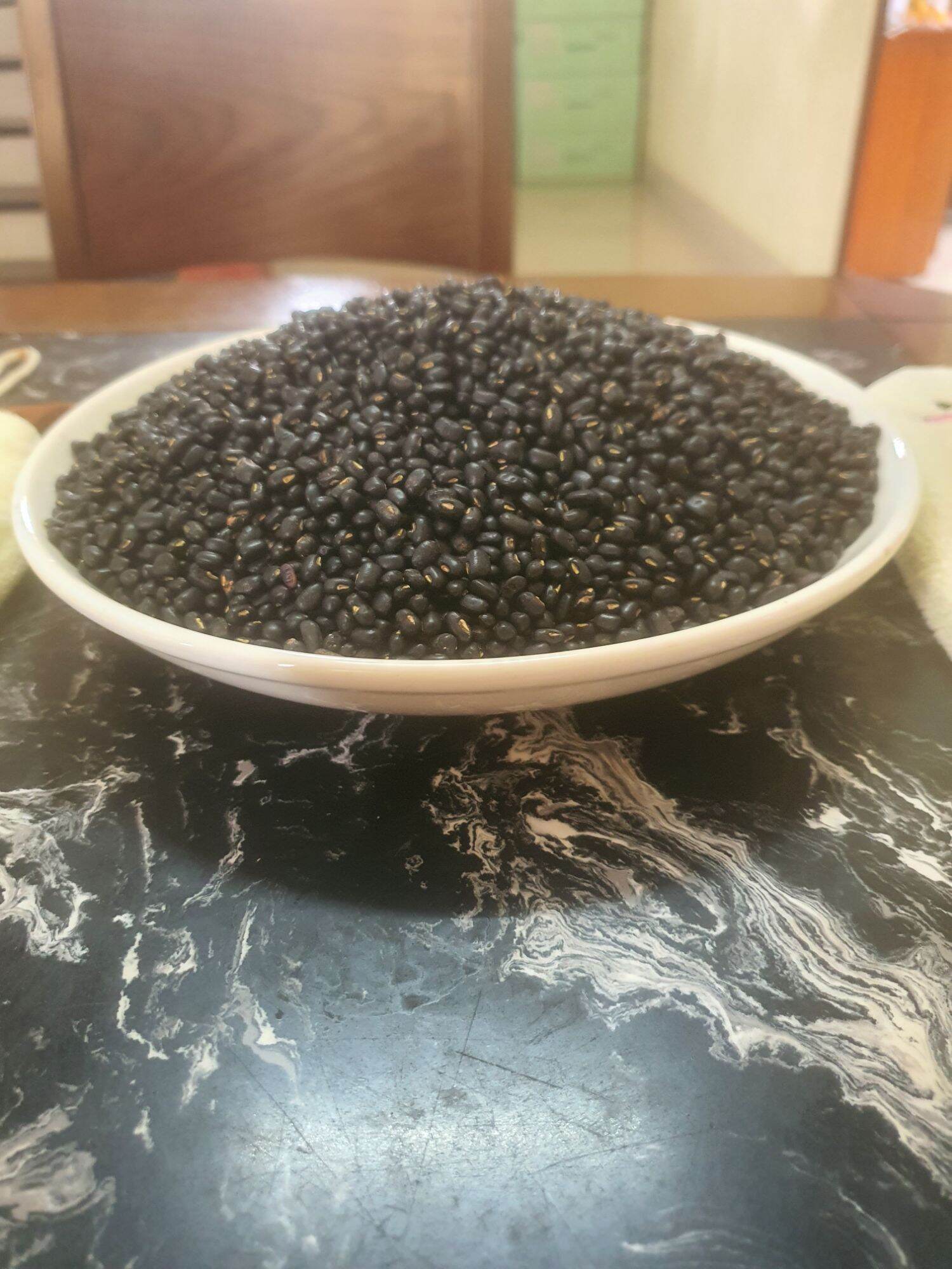 Đỗ đen lòng xanh, Đậu đen quê