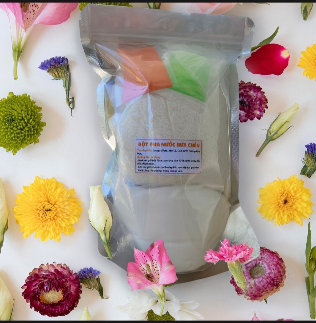 bột pha nước rửa chén