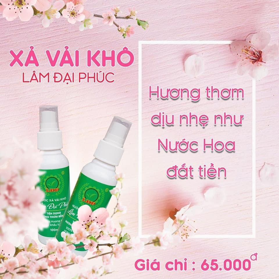 5 CHAI NƯỚC XẢ VẢI KHÔ ( màu xanh ) - Lâm Đại Phúc