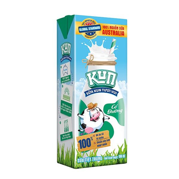 Sữa kun tươi vui 180ml nhập khấu trực tiếp từ Úc