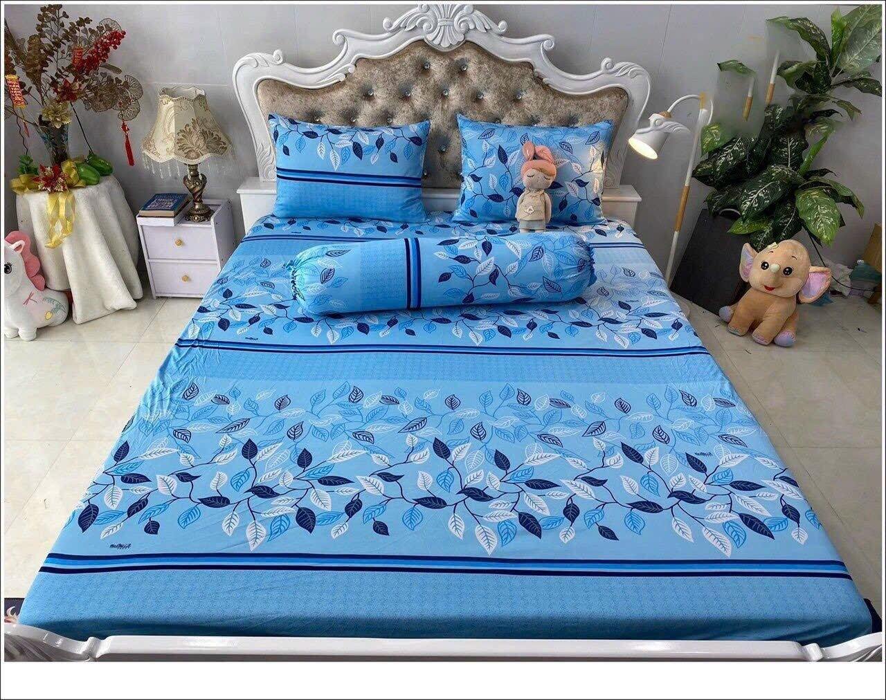 drap thun hàn quốc, bộ ga 4 món không mền