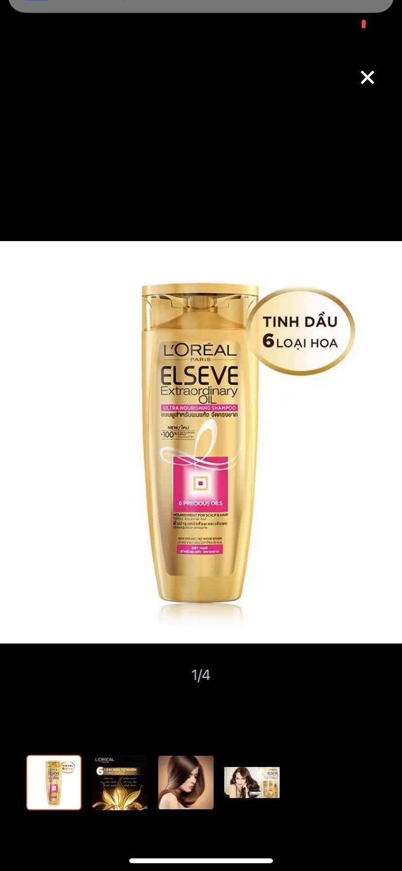 Dầu gội dưỡng tóc L'Oréal Elseve tinh dầu hoa 330ml