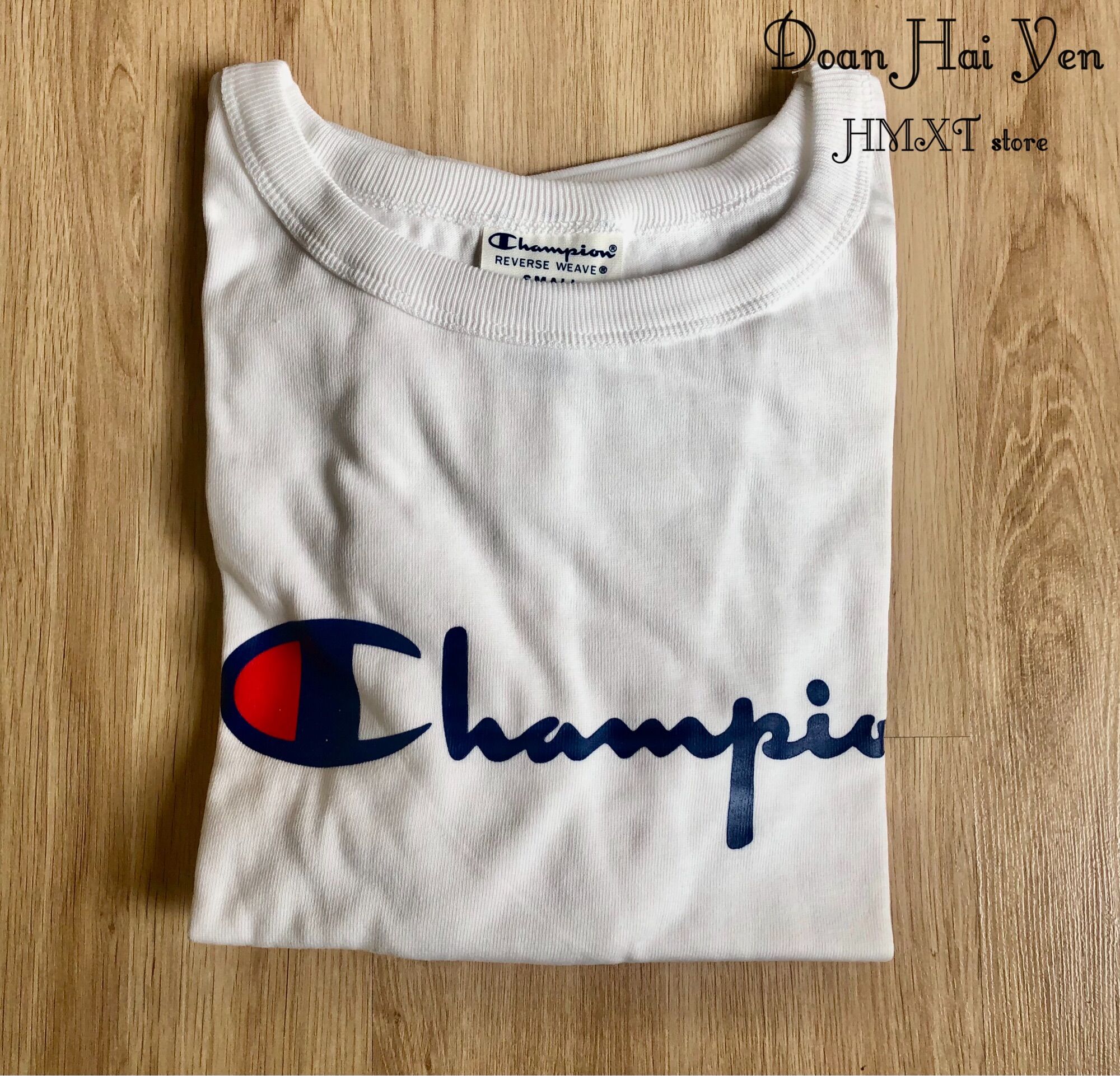 (Bill_Mỹ) Áo thun nữ croptop Champion chính hãng