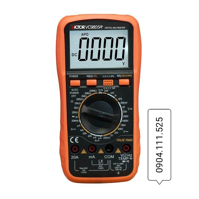 [HCM]Đồng hồ đo vạn năng VICTOR VC-9805A+