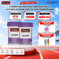 Combo 2 lọ hỗ trợ cải thiện mất ngủ giảm căng thẳng thần kinh Swisse Ultiboost Sleep 60 viên/lọ