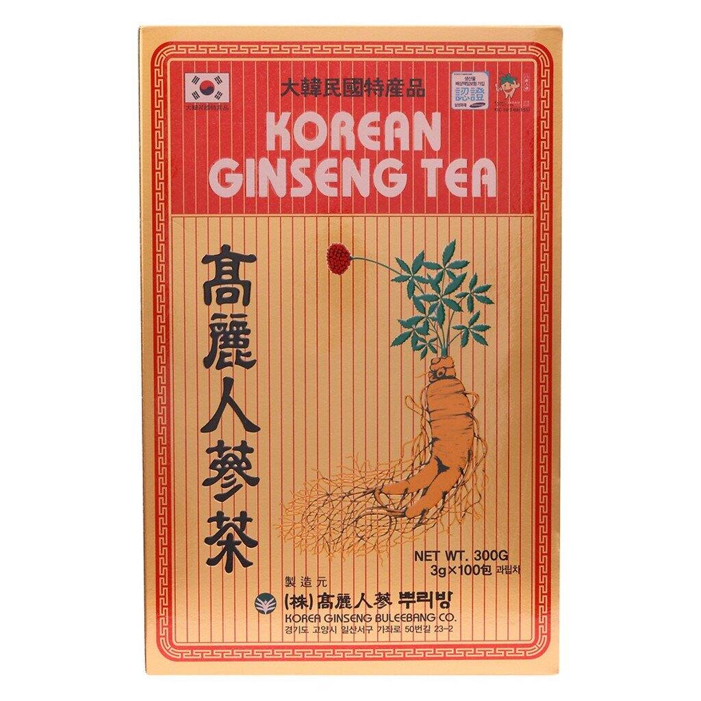 [Hộp 100 gói] Trà Hồng Sâm Hàn Quốc
