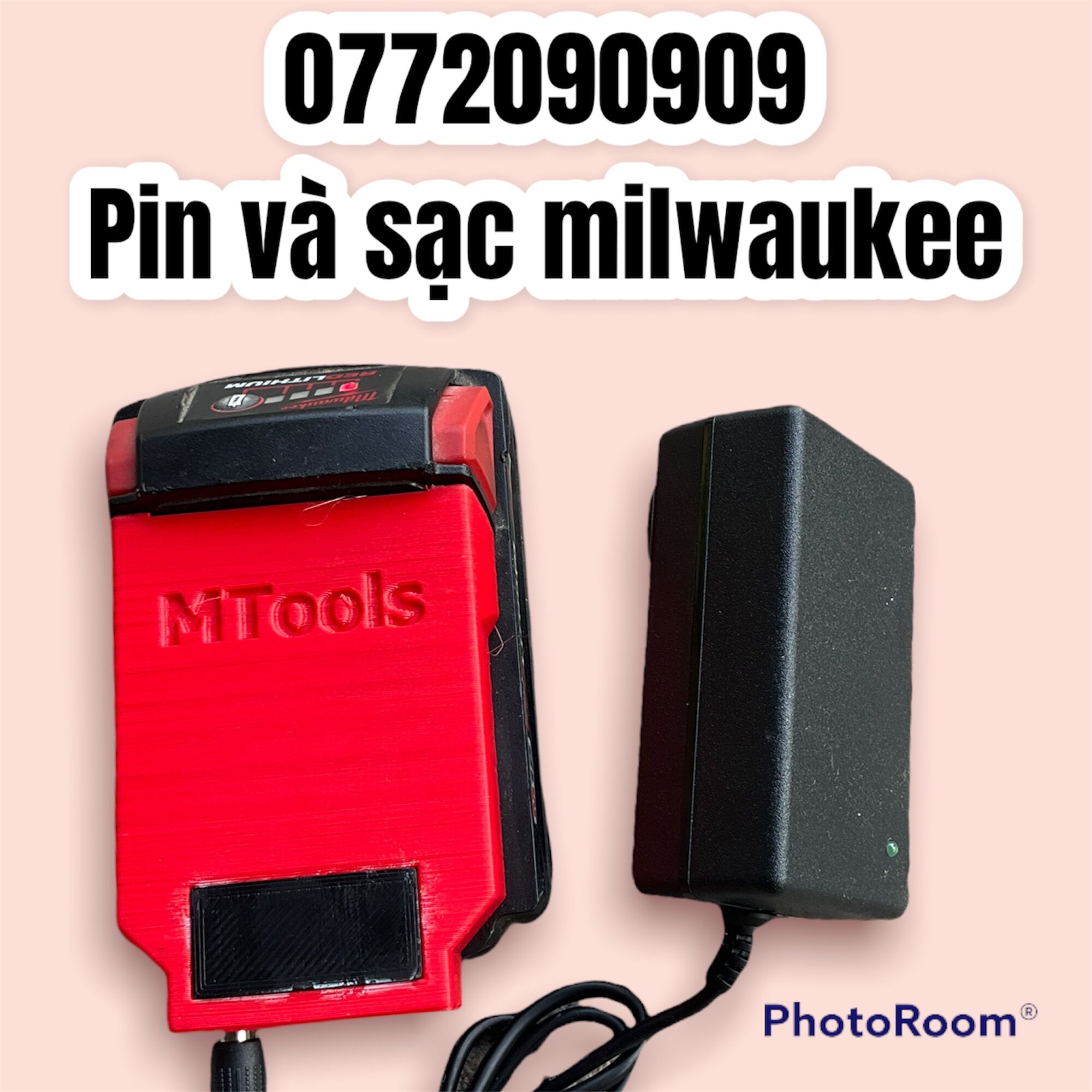 Nsv Sạc milwaukee M18 adapter thay thế cho sạc milwaukee m18 tặng adapter 220v