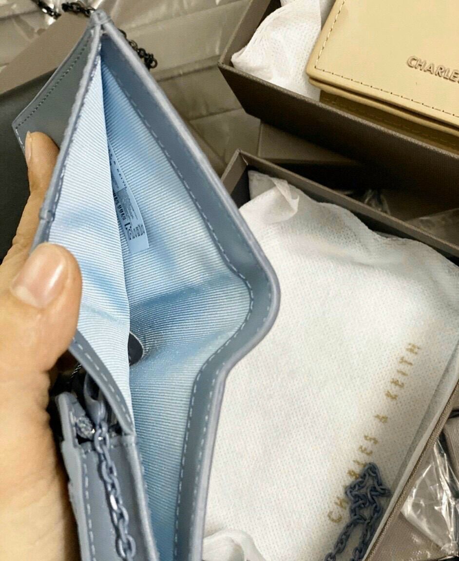 Túi Ví Cnk Mini có dây đeo chéo dạng gập Fullbox size 11