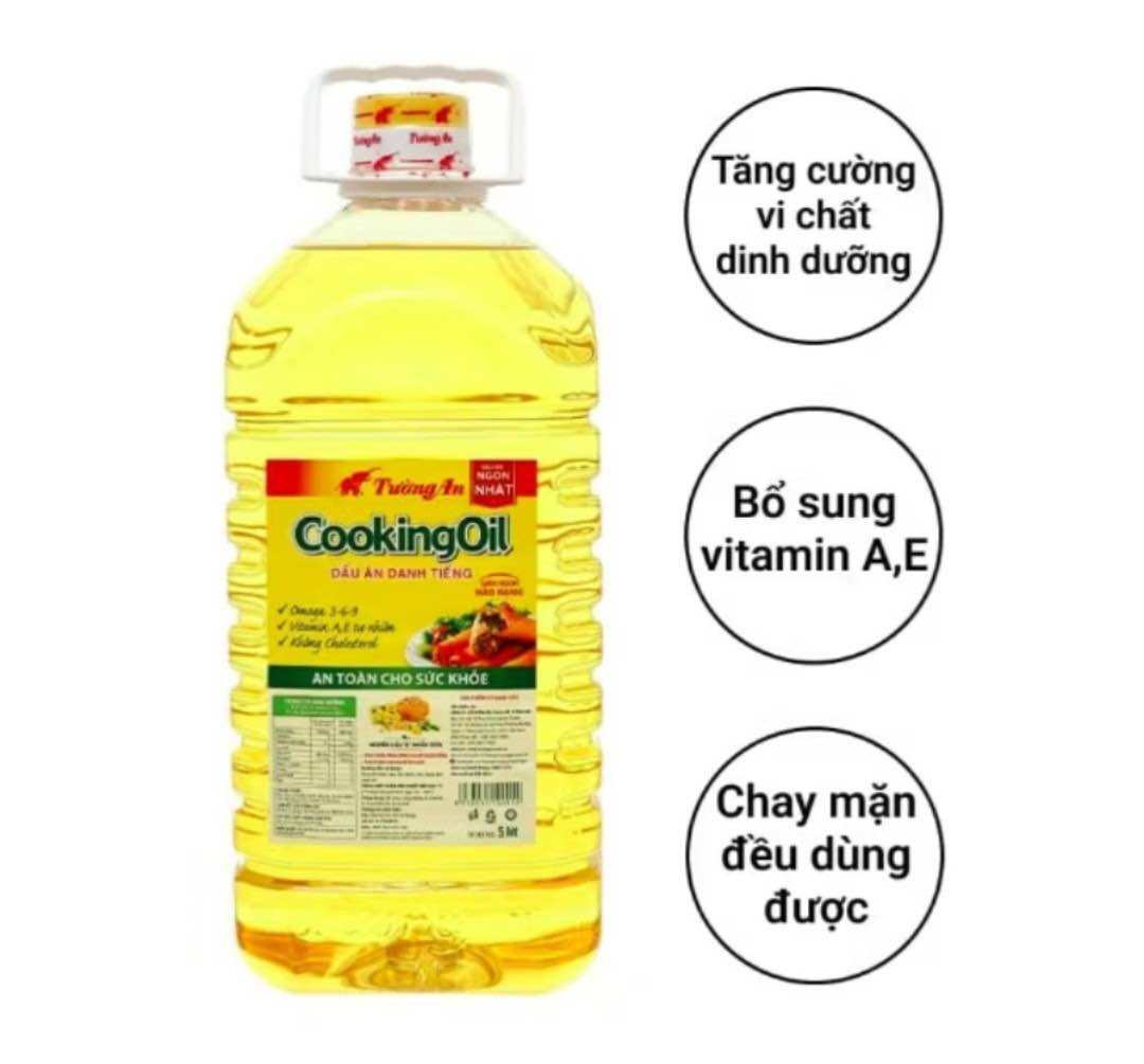 Dầu thực vật Tường An Cooking oil 5 lít