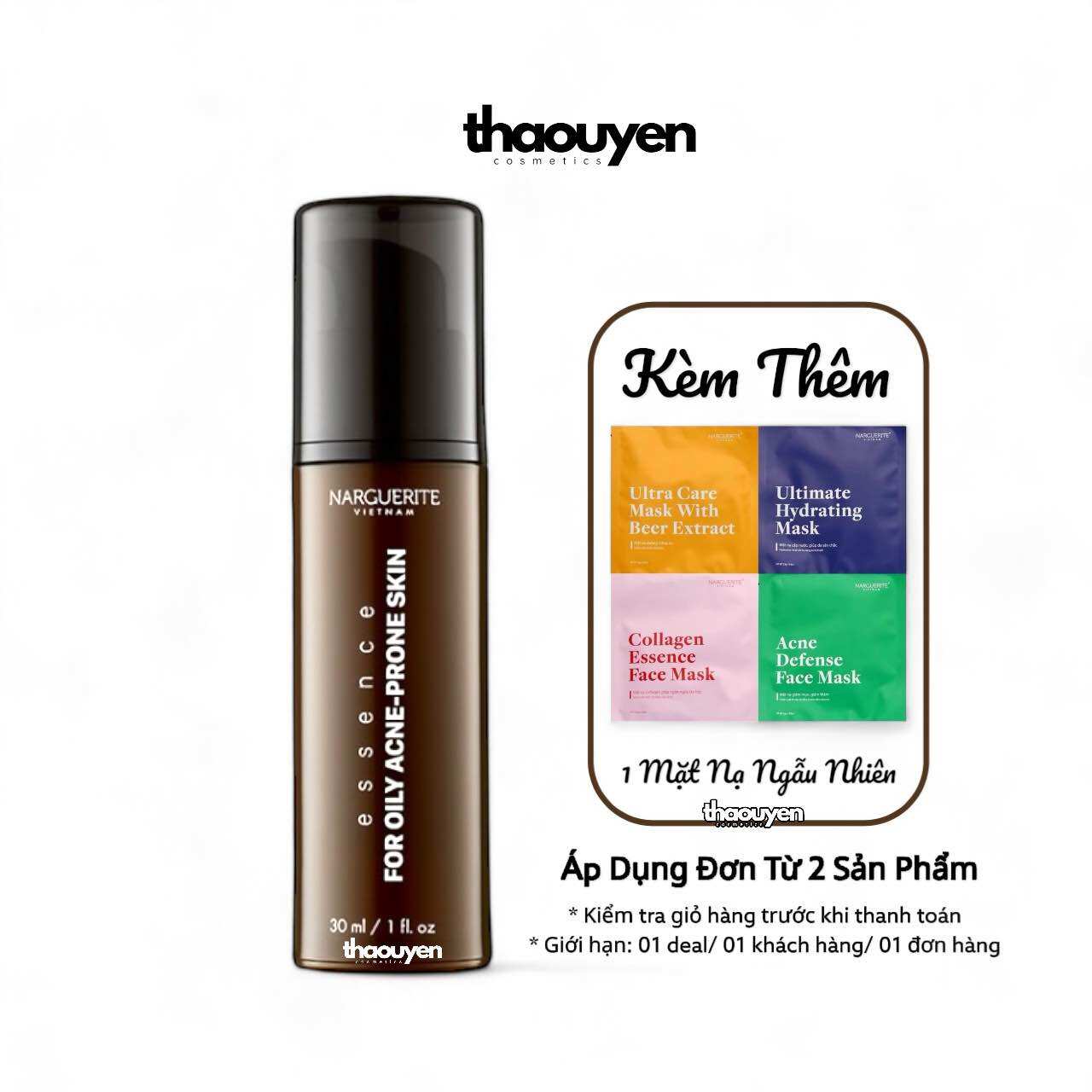 Nhũ Tương Narguerite Đánh Bay Mụn, Kiềm Dầu Cho Da 30ml