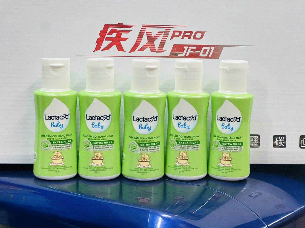 COMBO 5 - Sữa Tắm Gội Lactacyd milky 60ml Giảm rôm sảy cho bé - Sữa tắm Lactacyd milky ngừa rôm sảy