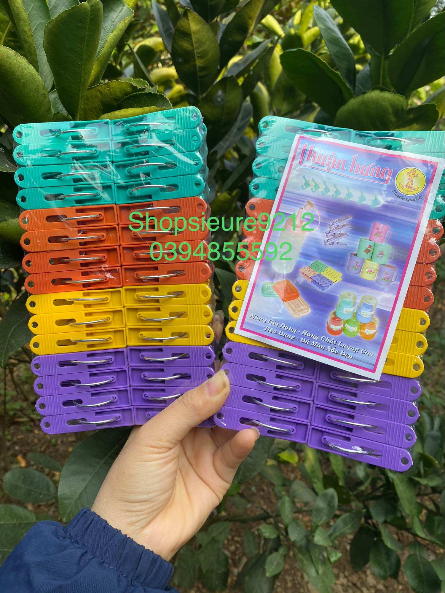 Kẹp vỉ nhựa(30 kẹp)