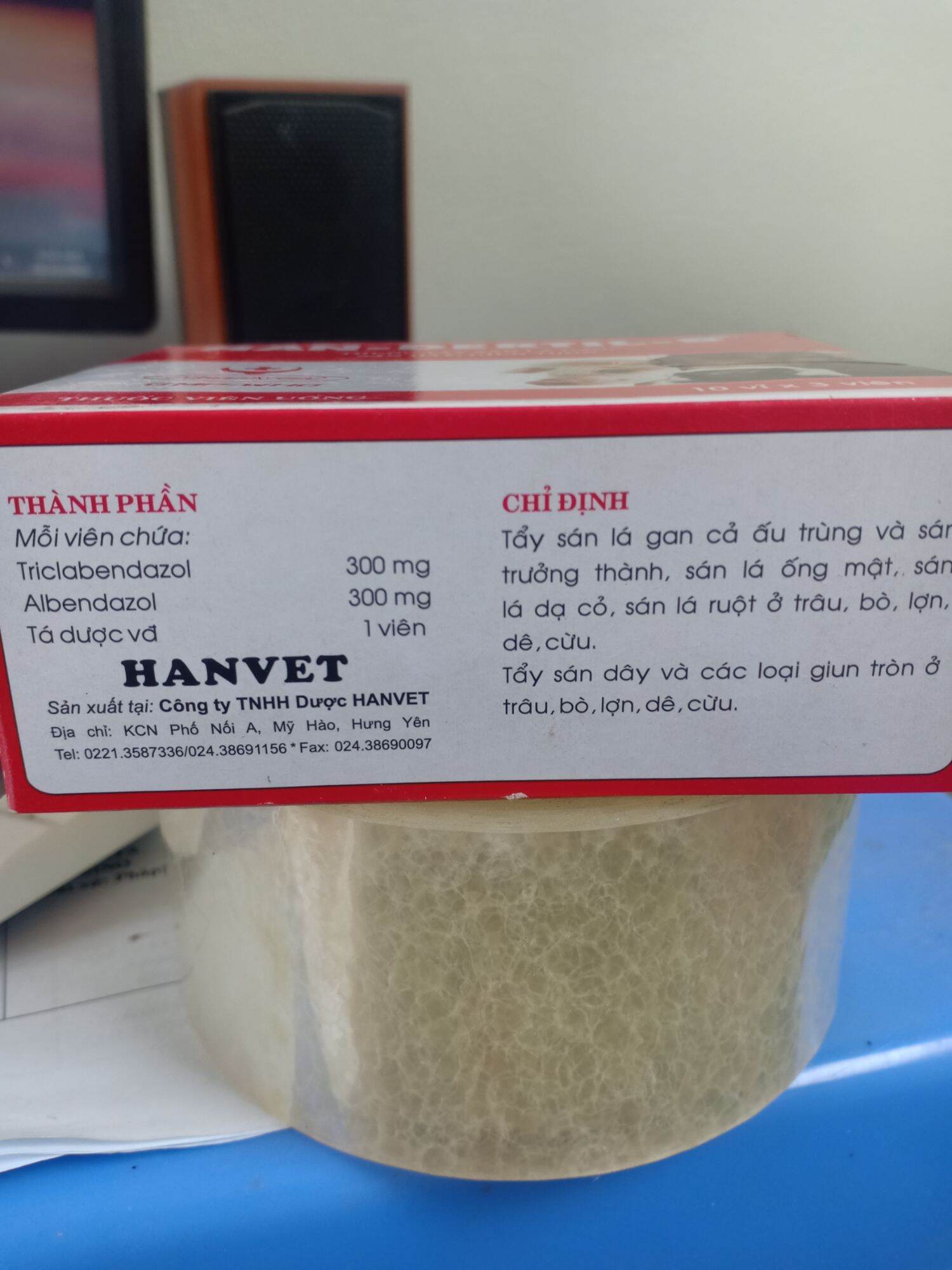 Tẩy Sán bò ,dê ( 1 hộp 30 viên)