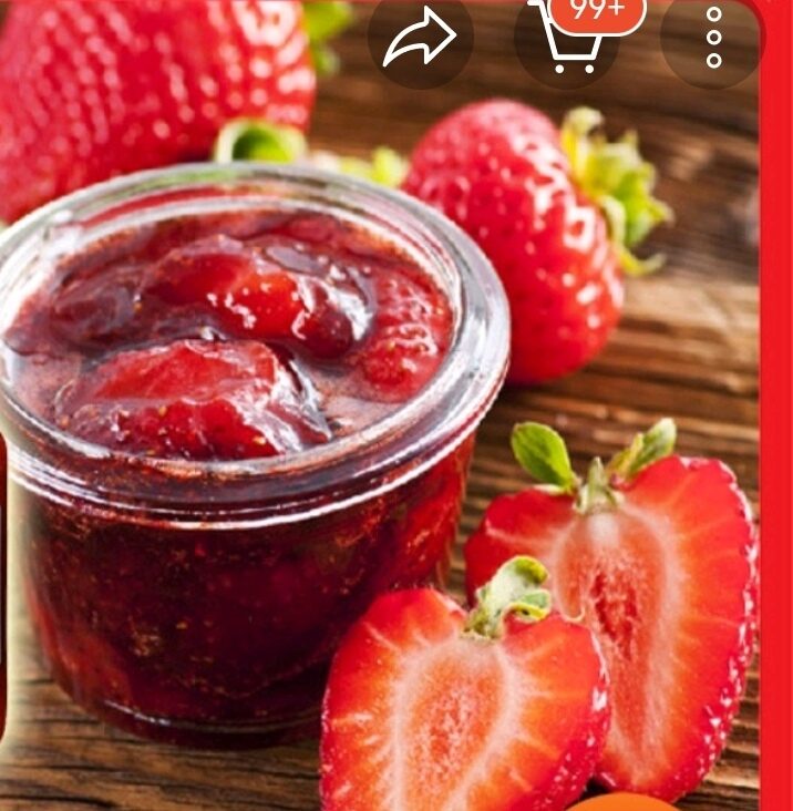 1,500gram dâu tây ngâm đường, rim