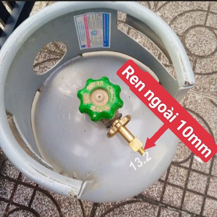 Van Khóa Bình Gas Mini Ren Trong 10mm Phổ Thông