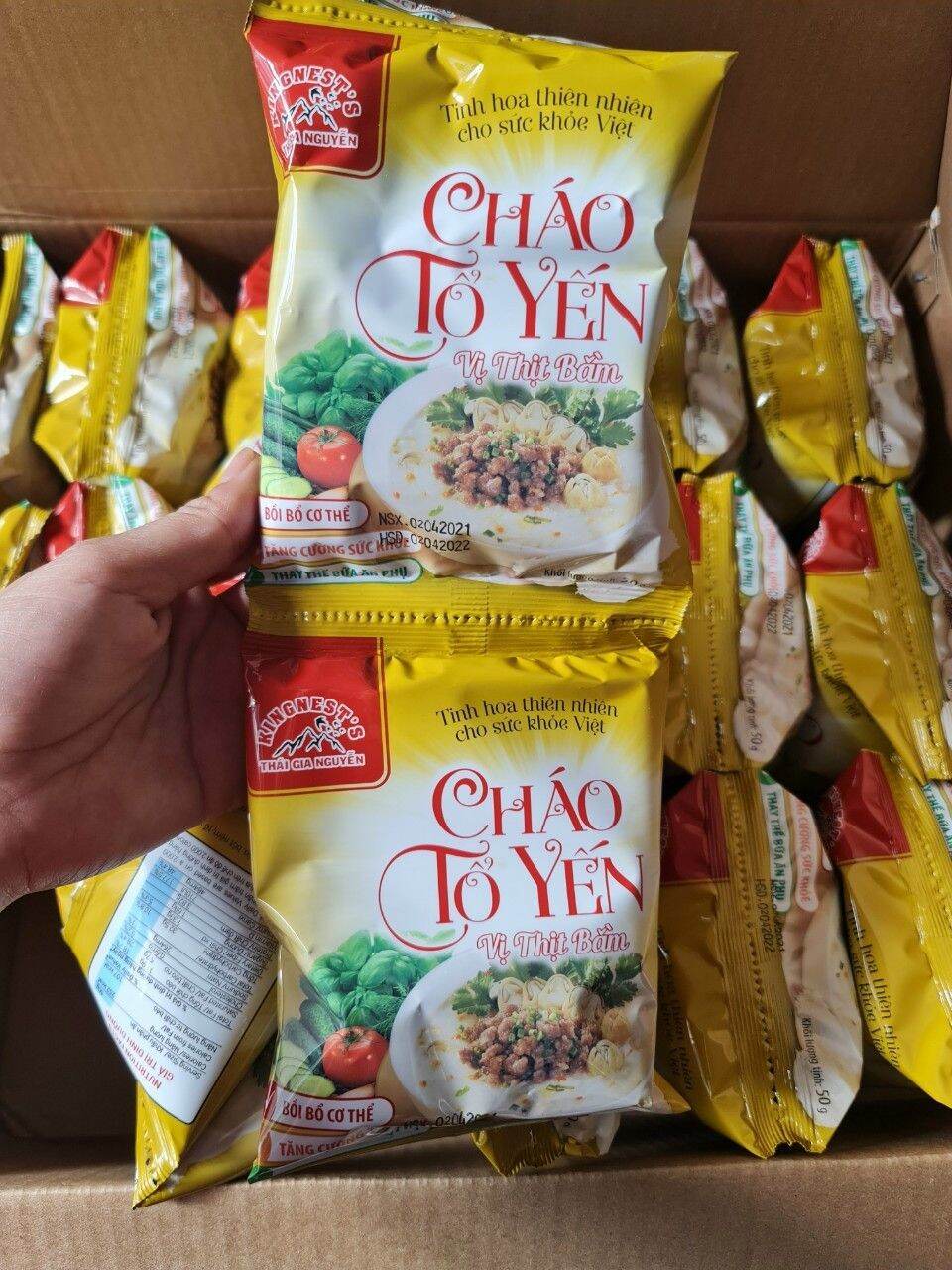 cháo tổ yến thịt bằm kingnest