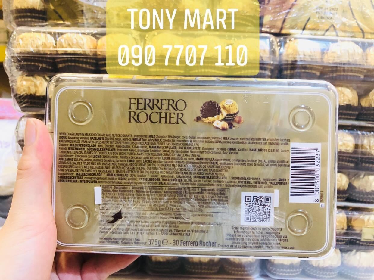 [HCM]KẸO CHOCOLATE FERRERO ROCHER - 375GRAM FROM ITALIA