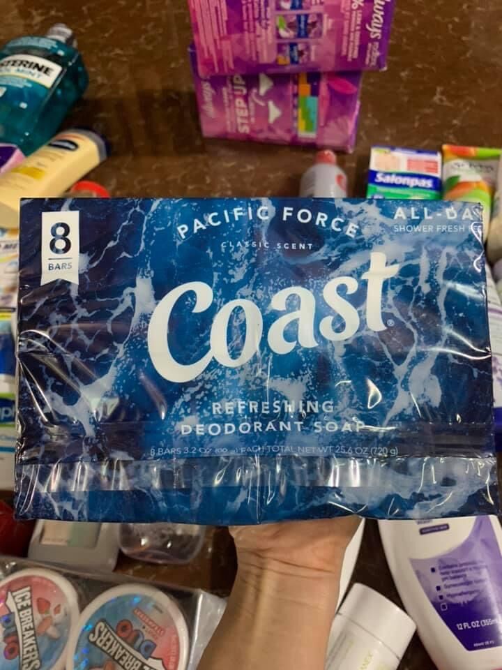 Xà phòng cục coast lóc 8 thanh 904gr