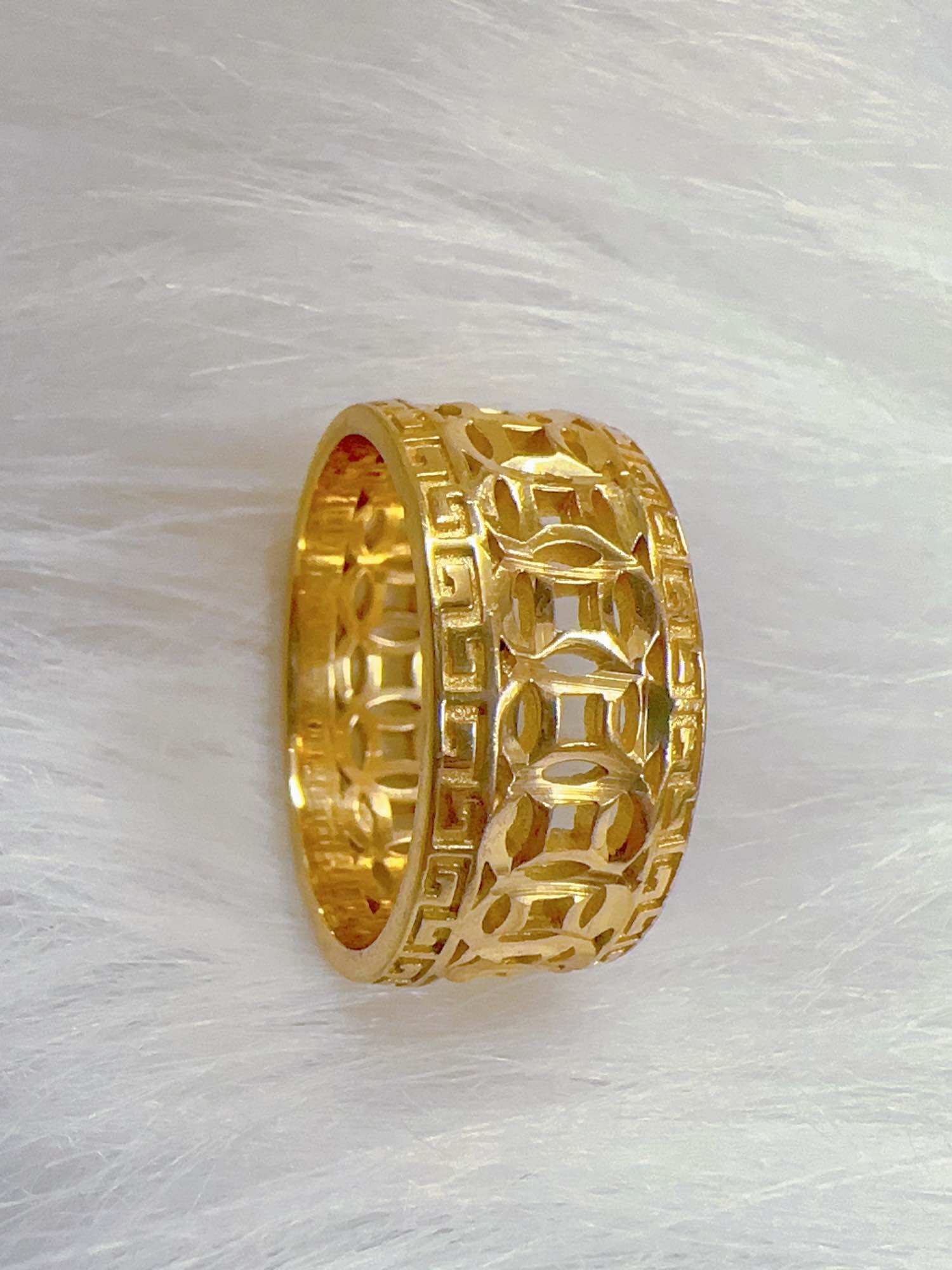 Nhẫn đồng vang kim tien viền