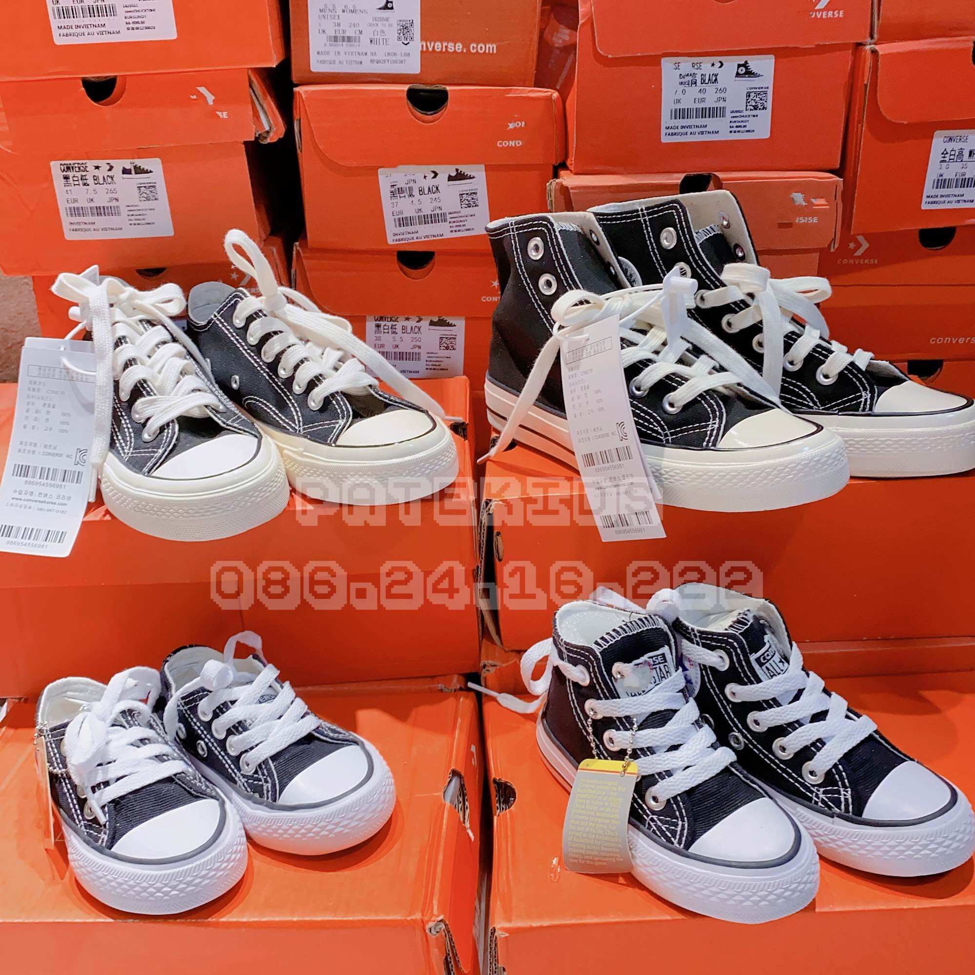 Giầy thể thao Converse cho bé trai và gái, giầy đôi cho gia đình