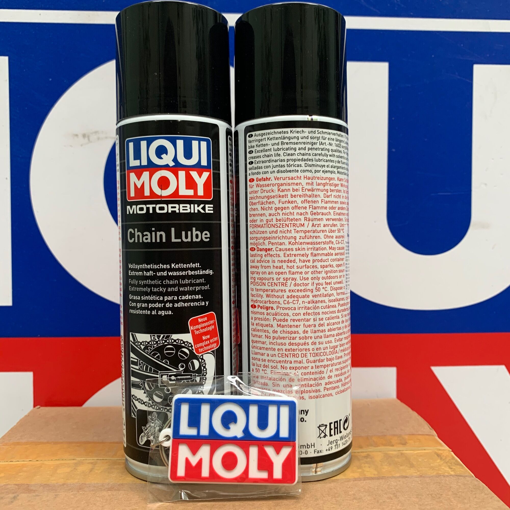 Chai xịt dưỡng sên - bôi trơn sên dạng dầu liqui moly motorbike chain-lube 1508 - 250ml made in germany