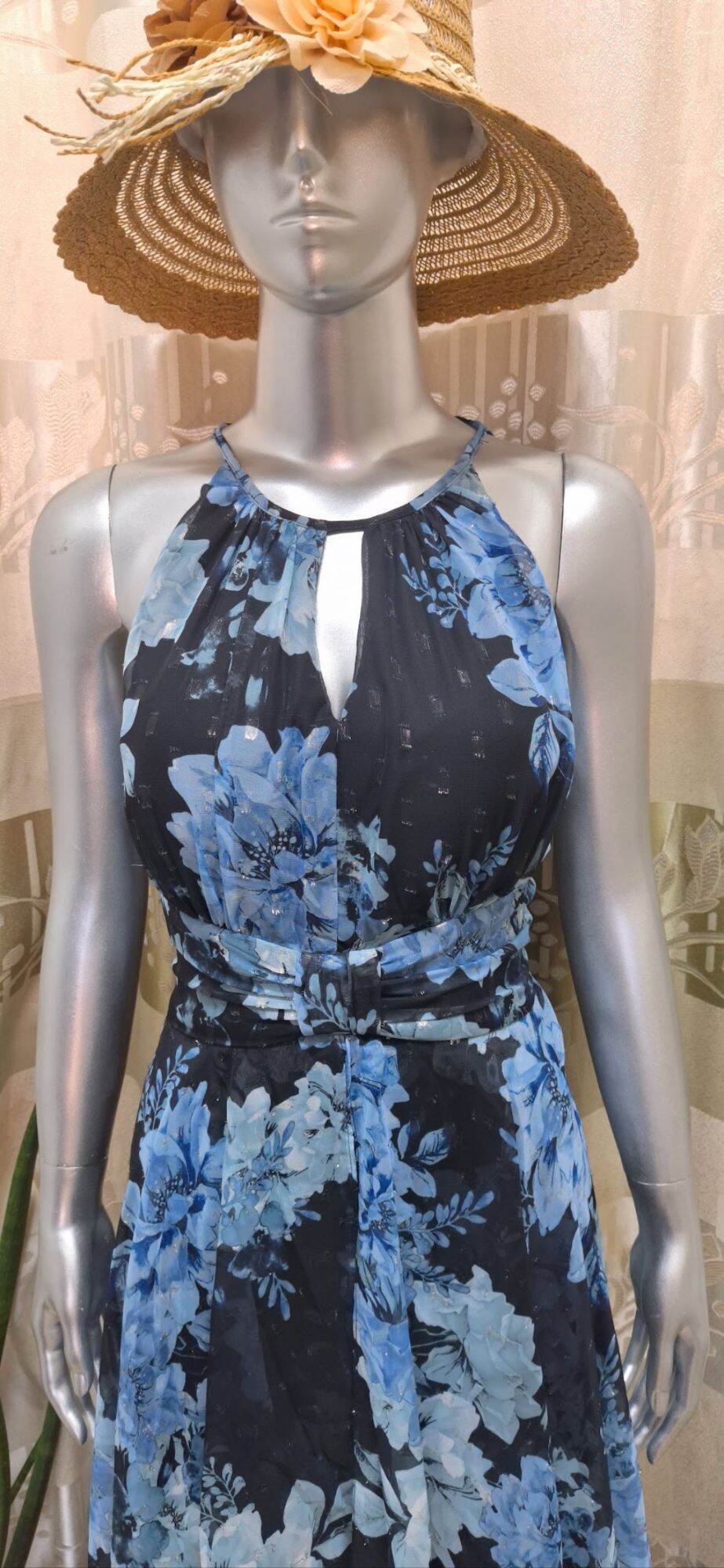 Đầm maxi hoa chiffon vnxk R&M Richards