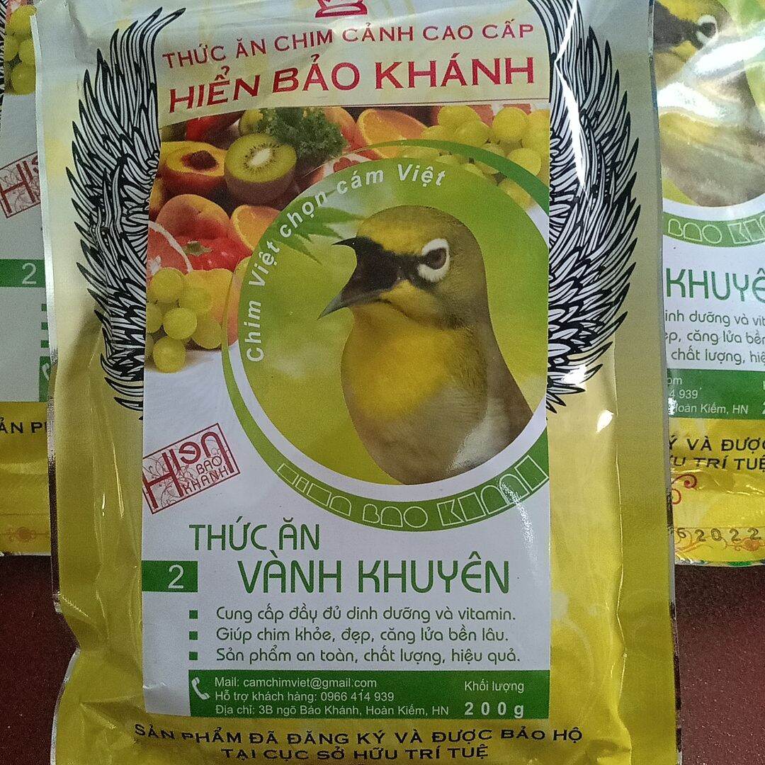 Cám Vành Khuyên 2 200g Của Hiển Bảo Khánh- Giúp Chim Thi Đấu Tốt Hót Siêu Thanh