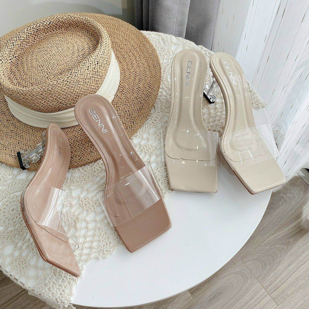 Giày 85 sandal cao gót nữ quay trong S80
