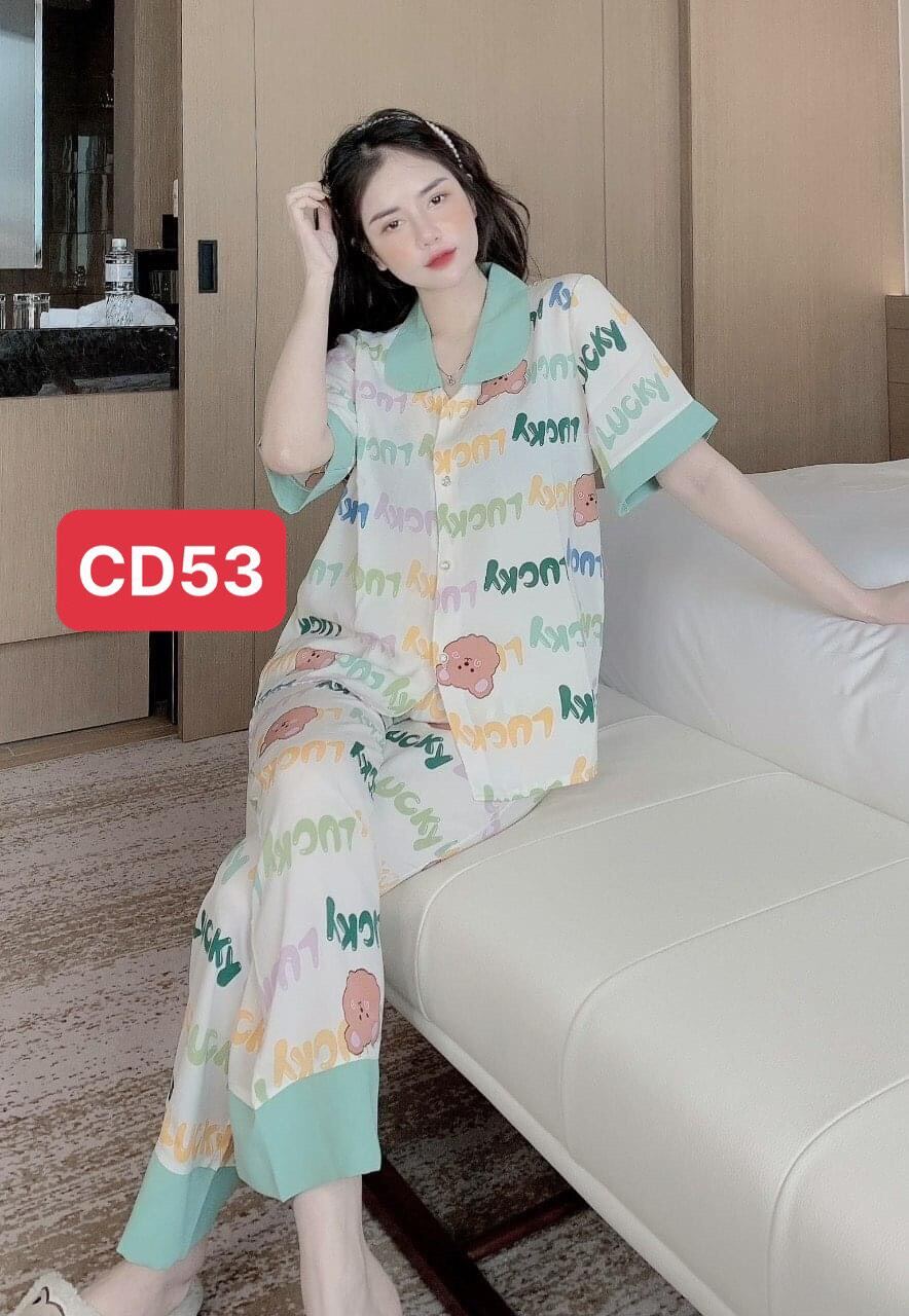 Combo 2 bộ Pizama cổ sen siêu xinh