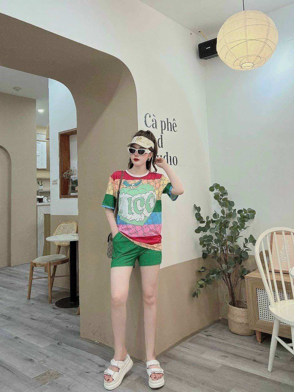 BỘ SHORT COTTON LẠNH PHỐI 3D CAO CẤP