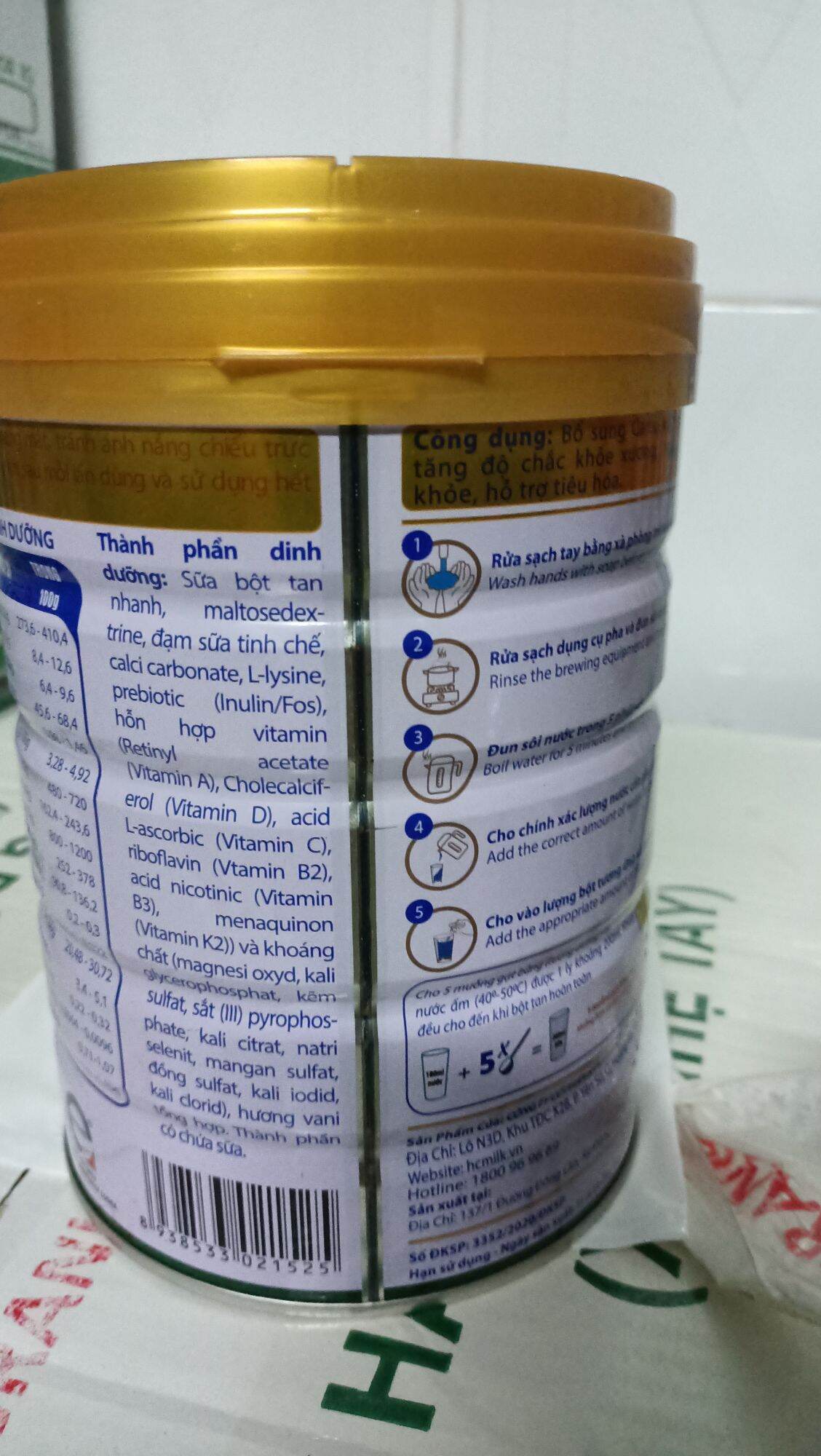 sữa HC milk hi_ canxi 900g