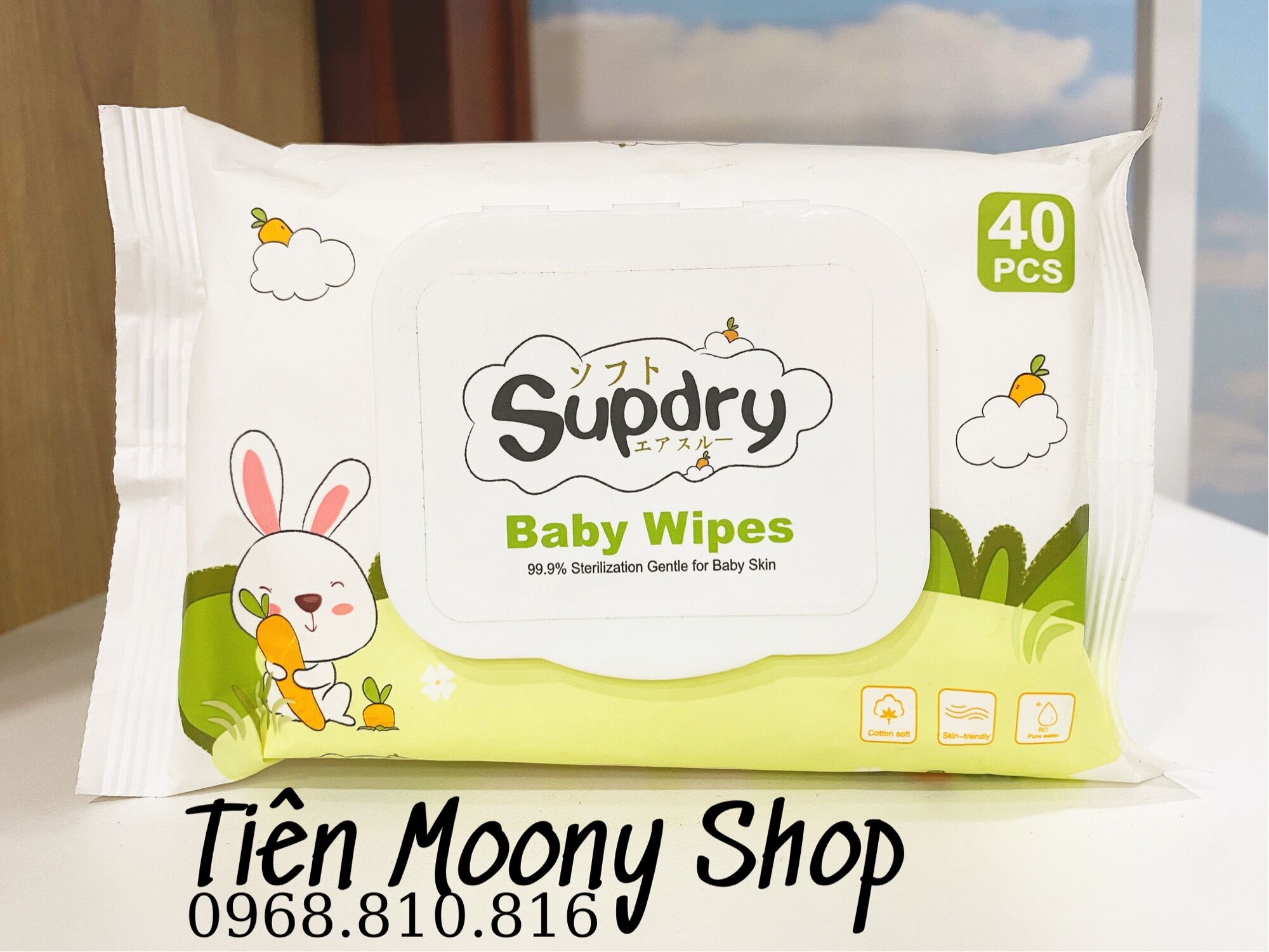 Khăn ướt supdry - gói 40 tờ