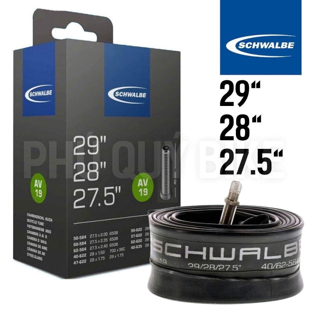 Ruột xe đạp schwalbe dùng cho bánh 27.5"/28"/29" van a/v 40mm