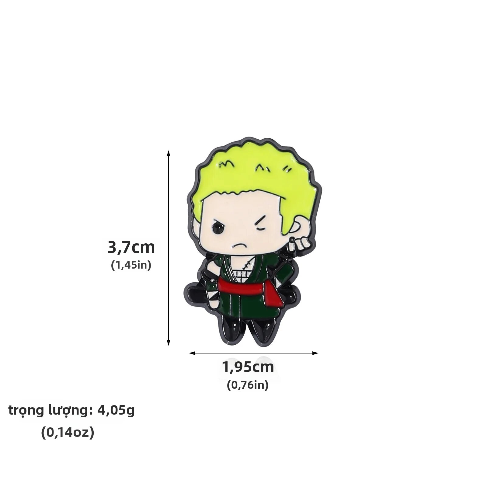 Bandai | Ghim Cài Áo Men Hình Nhân Vật Luffy & Zoro One Piece Unisex Phong Cách Cổ Điển Phù Hợp Làm Huy Hiệu Gắn Balo Dành Cho Fan Anime Otaku