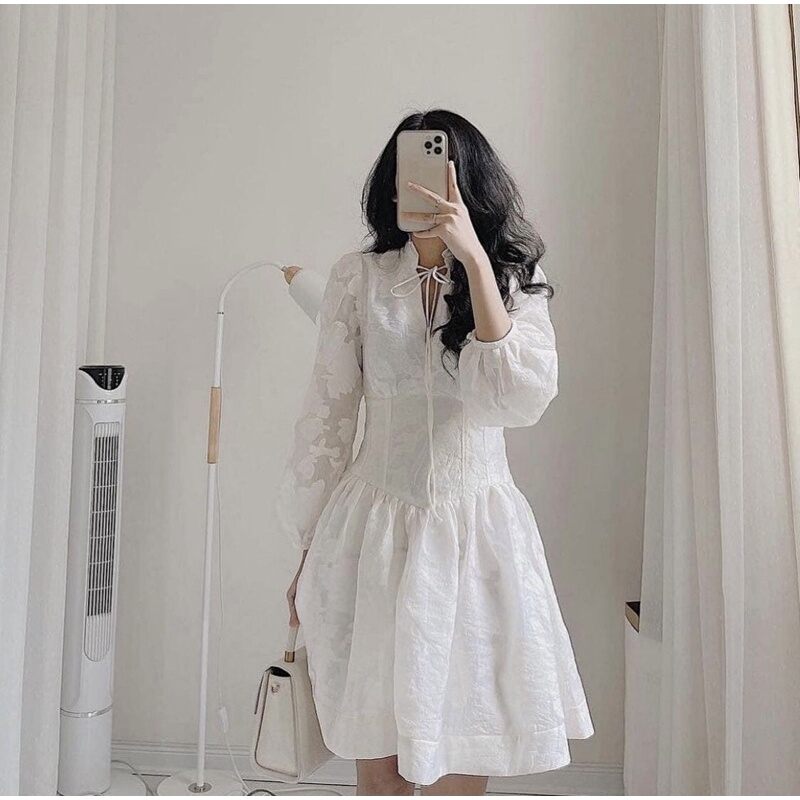 Đầm nữ dạo phố ren hoa xinh xắn Xuxu Dress