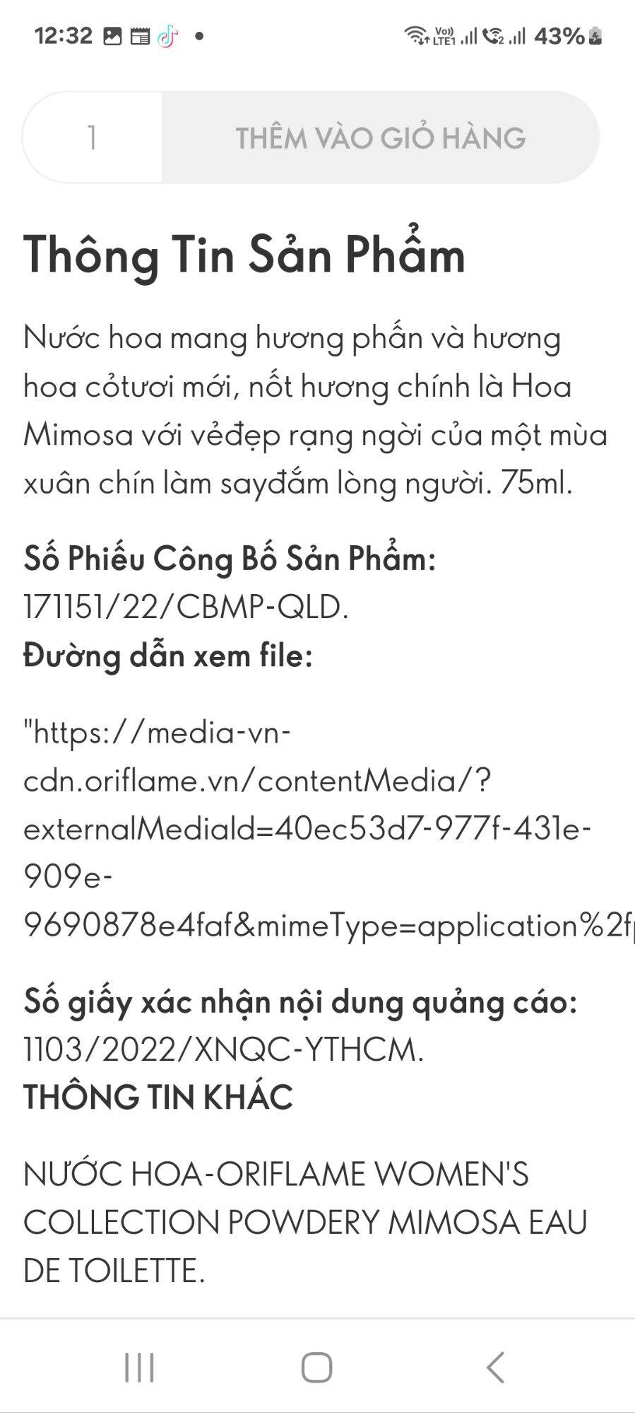 32871 – Nước hoa thơm lắm lun