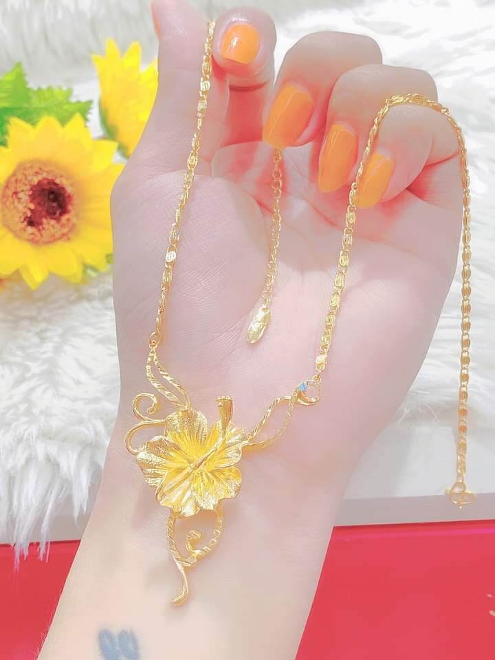 Dây chuyền cưới mạ vàng 24k tinh xảo phong cách quý phái sang trọng 150621