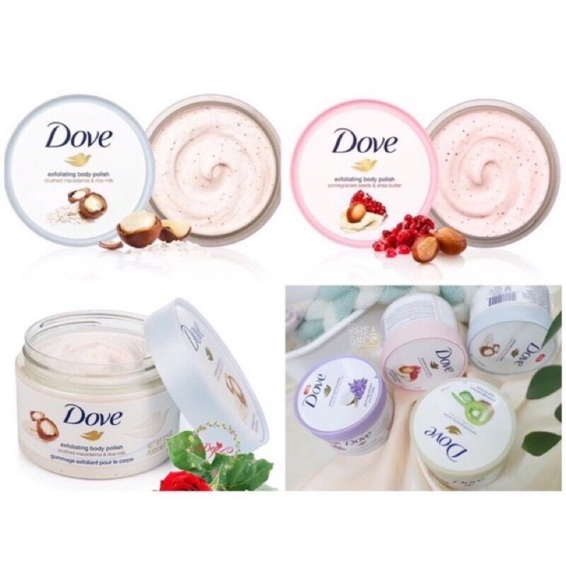 Tẩy tế bào chết Dove Exfoliating Body Polish 298g, cam kết hàng đúng mô tả, chất lượng đảm bảo an toàn đến sức khỏe người sử dụng, đa dạng mẫu mã, màu sắc, kích cỡ