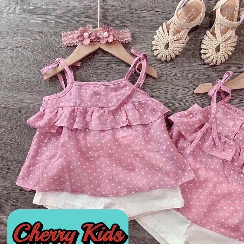 Bộ set 2 dây đũi cho bé gái 6-16kg