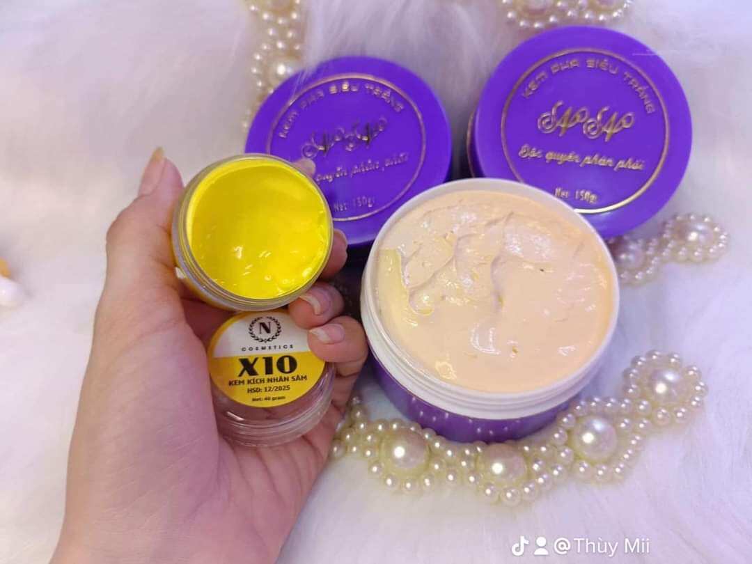 Kem body nn + kích trắng x10