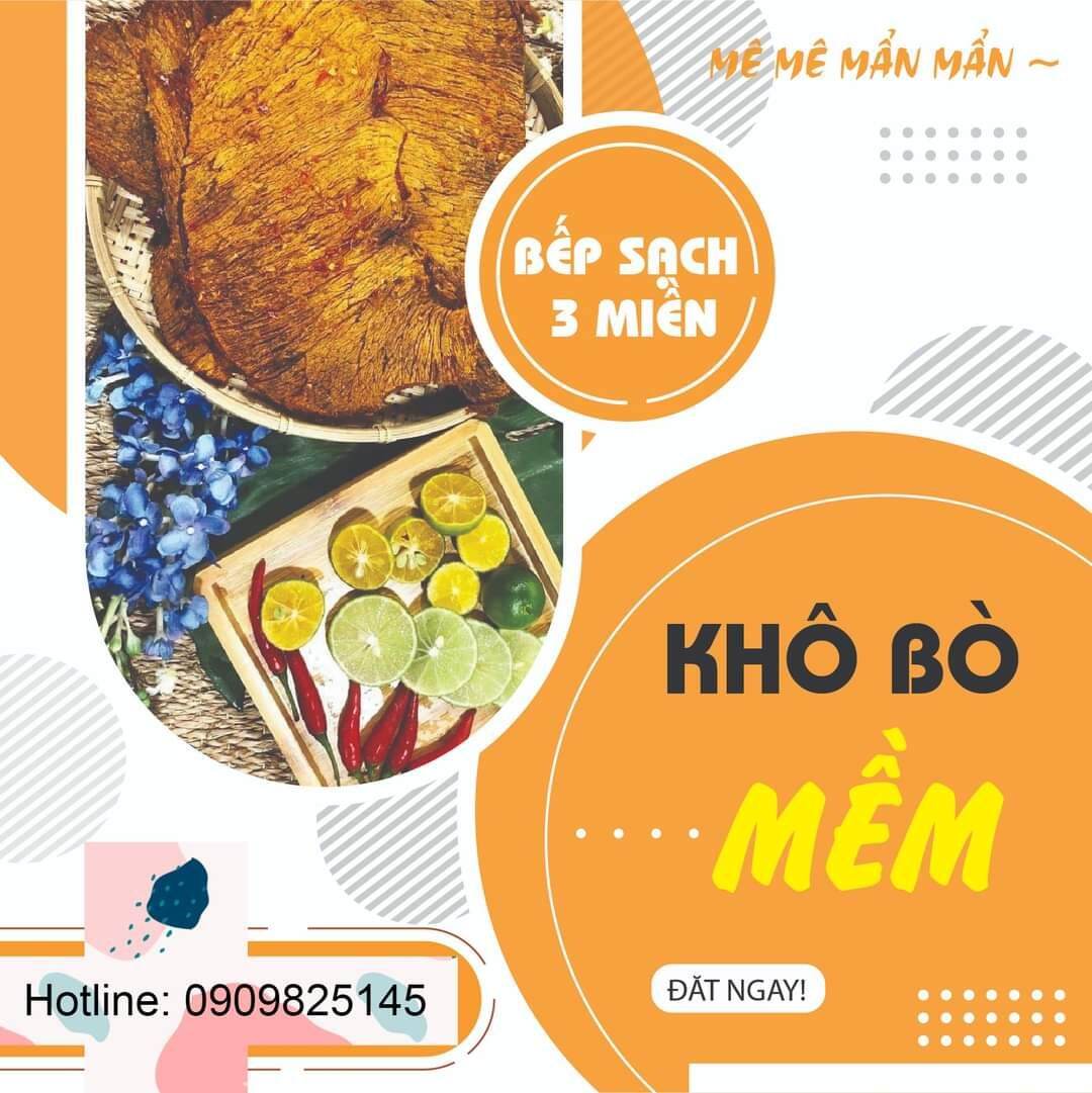 Khô bò miếng mềm sốt chanh siêu ngon 250gr [GIÁ RẺ]