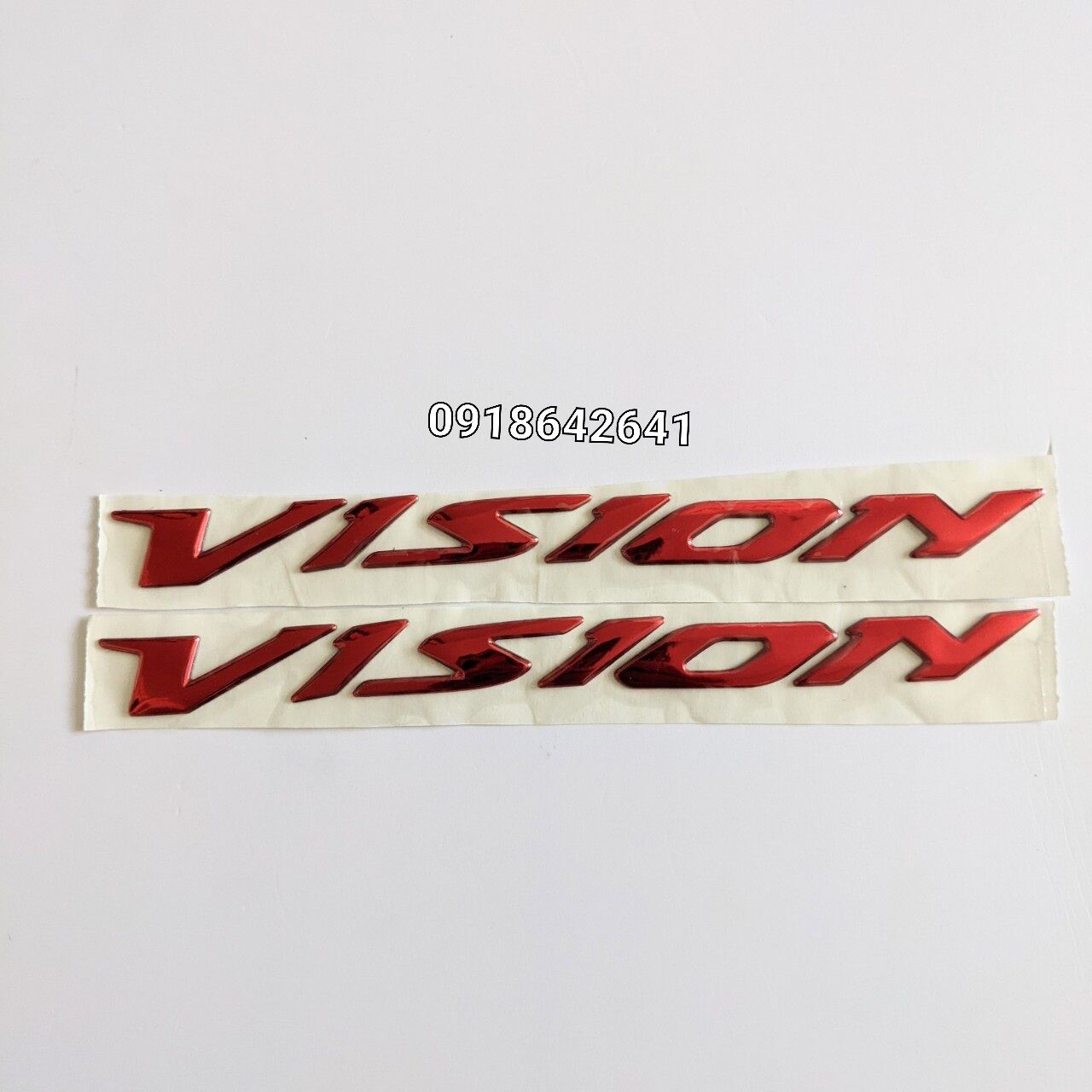 Bộ tem chữ Vision nhựa dẻo đời 2014-2020