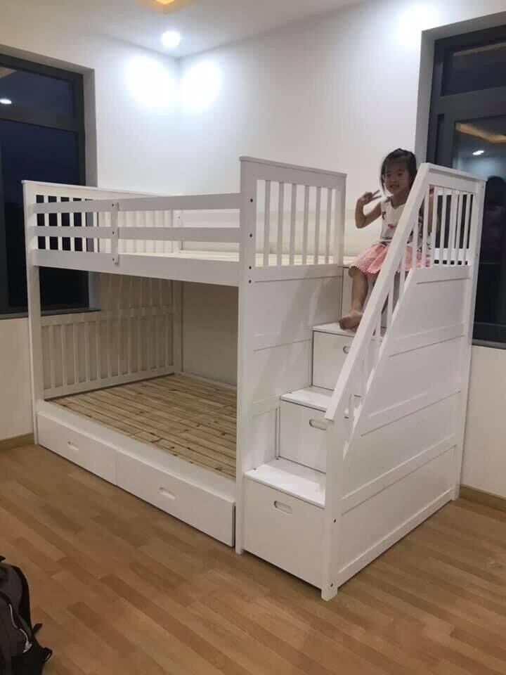 Giường tầng cao cấp casa thiết kế giường tầng hiện đại & chắc chắn, có thể nằm chiếu, giường tầng cho cả người lớn & trẻ em