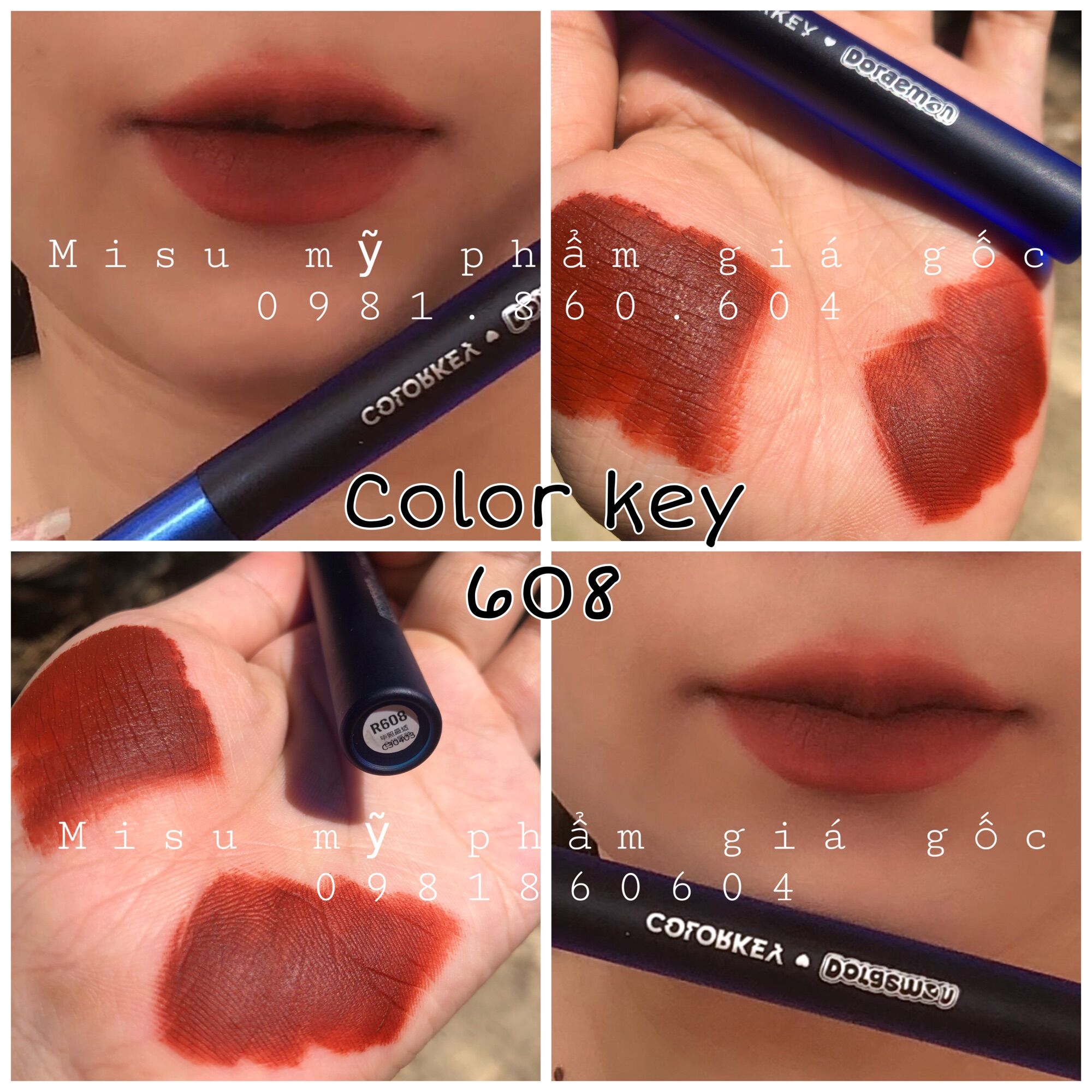 Son kem lì COLORKEY DOREMON chất son đẹp mịn lì