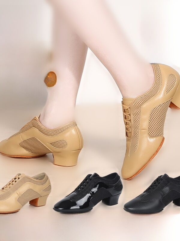 Giày Khiêu Vũ Latin Chuyên Nghiệp Mềm Đáy Nữ Giày Khiêu Vũ Sinh Viên Thi Trưởng Thành Giày Khiêu Vũ Nữ Cho Rumba Cha-cha Samba Denim
