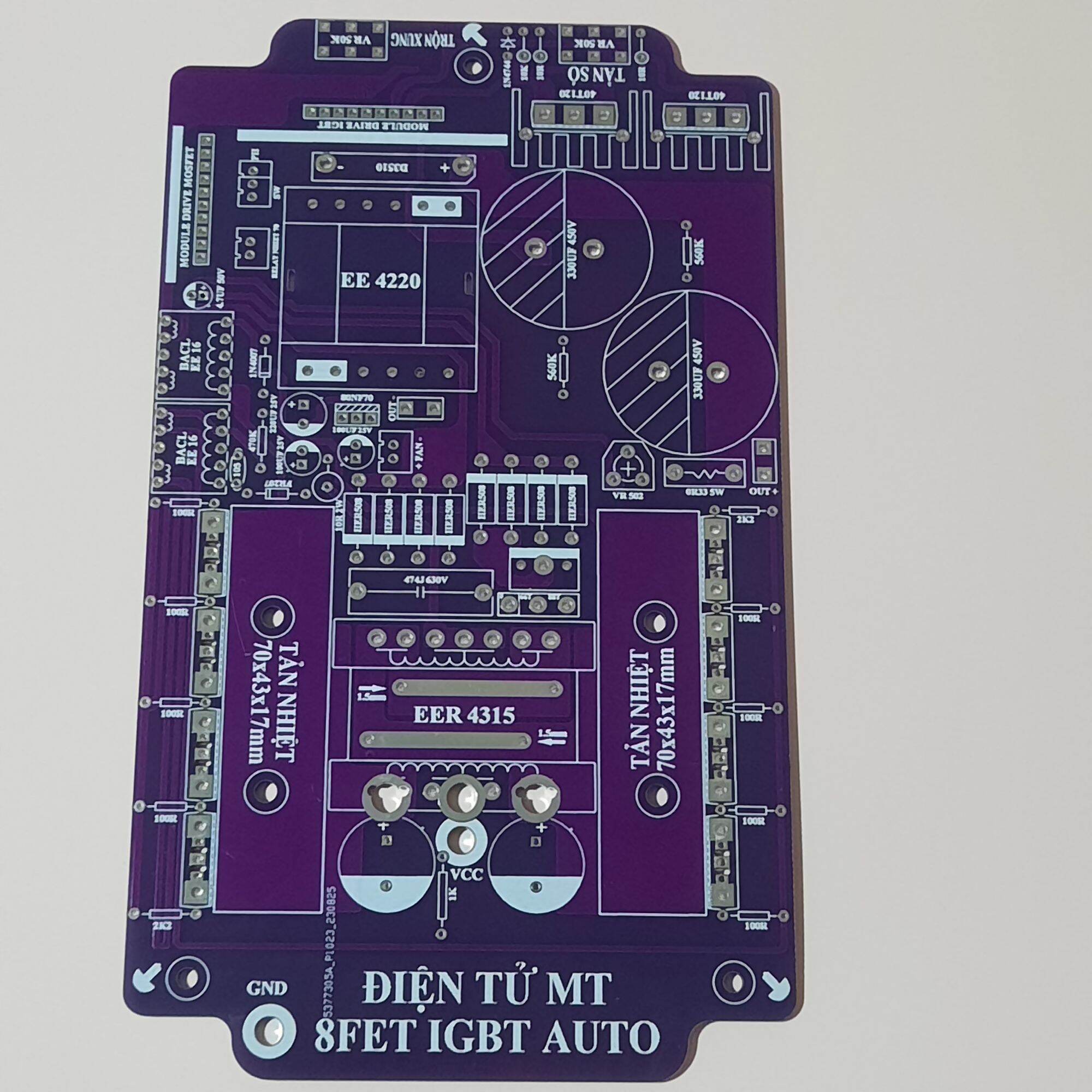 Bo mạch 8fet Lớn IGBT (có thể gắn 8fet nhỏ), kèm dao động